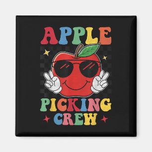 Apfel Pflück Team 2025 Herbst Obstgarten Ernte Spa Magnet