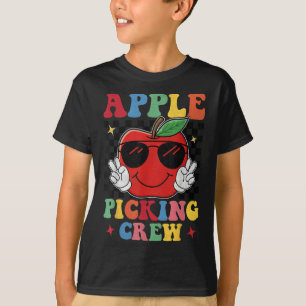 Apfel Pflück Team 2025 Herbst Obstgarten Ernte Spa T-Shirt
