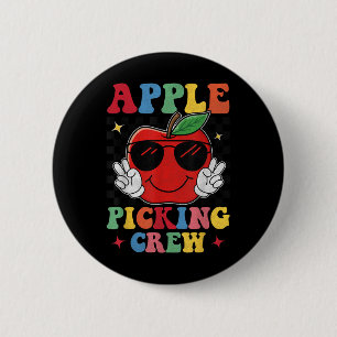 Apfel Pflücker Truppe 2025 Herbst Obstgarten Ernte Button