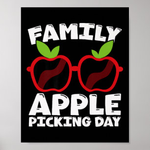 Apfel Pflücker Truppe 2025 Herbst Obstgarten Ernte Poster