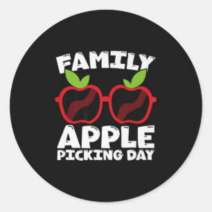 Apfel Pflücker Truppe 2025 Herbst Obstgarten Ernte Runder Aufkleber