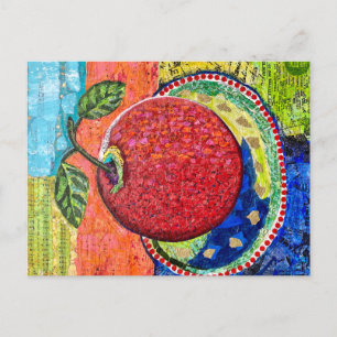 Apfel Postkarte
