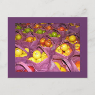 Äpfel Postkarte