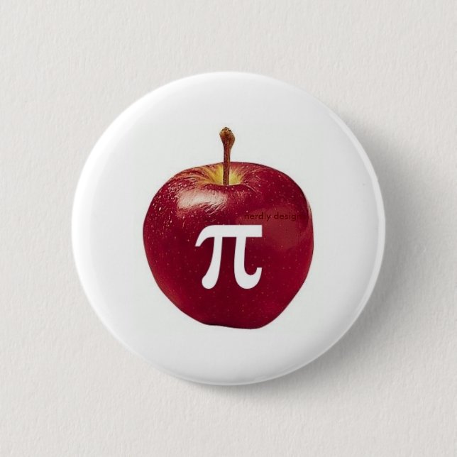 Apfel-PU-Knopf Button (Vorderseite)