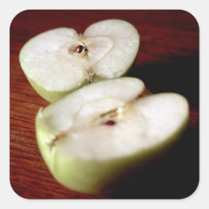 Apfel Quadratischer Aufkleber