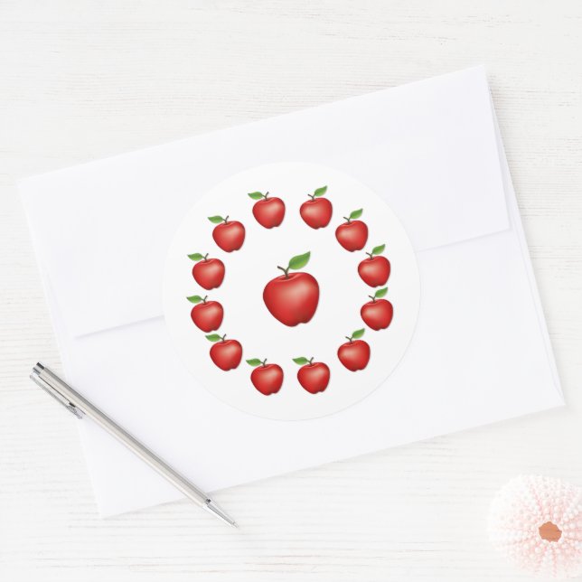 Apfel, Red Delicious Aufkleber (Umschlag)