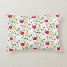 Apfel Rot Gelb Grün Obst Grafik Kunst Modern
