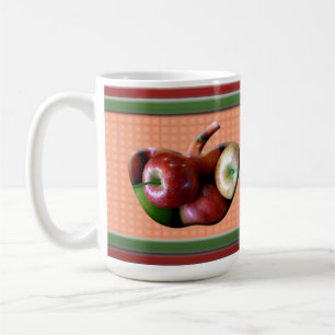 Äpfel Rot-Grün-Tasse Tasse