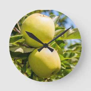 Äpfel Runde Wanduhr