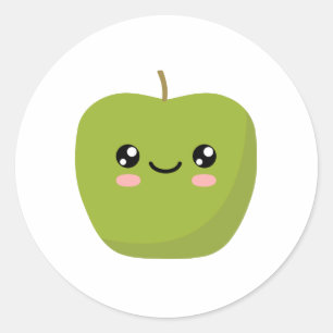 Apfel Runder Aufkleber