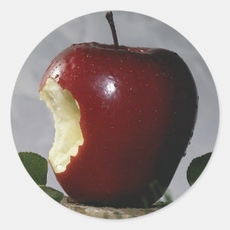 Apfel Runder Aufkleber