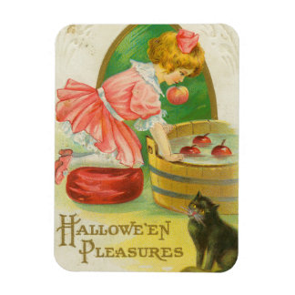 Äpfel schnappen Halloween Grußkarte, 1911 im Vinta Magnet