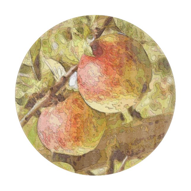 ÄPFEL SCHNEIDEBRETT (Vorderseite)