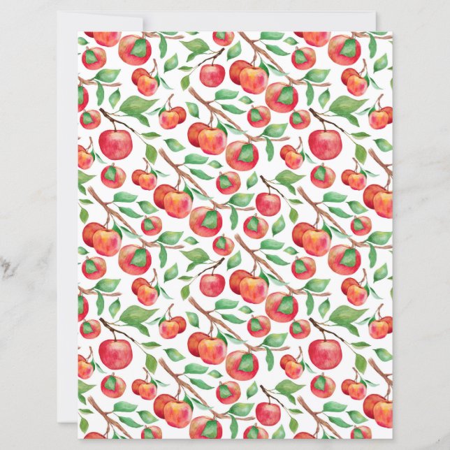 Äpfel Scrapbook Paper (Vorderseite)