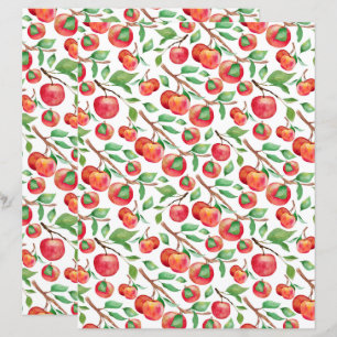 Äpfel Scrapbook Papier