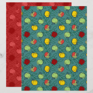 Apfel Scrapbook Papier