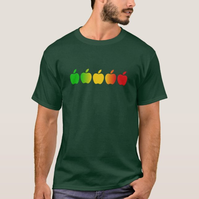 Apfel-Shirt - wählen Sie Art u. Farbe T-Shirt (Vorderseite)