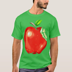 Äpfel sind lecker Yum sagt, die Vegetarier und Veg T-Shirt