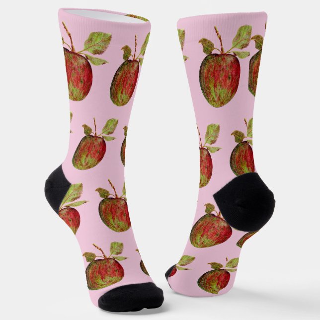 Apfel Socken (Gewinkelt)