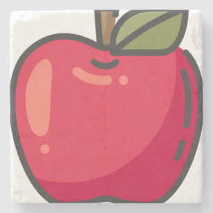 Apfel Steinuntersetzer