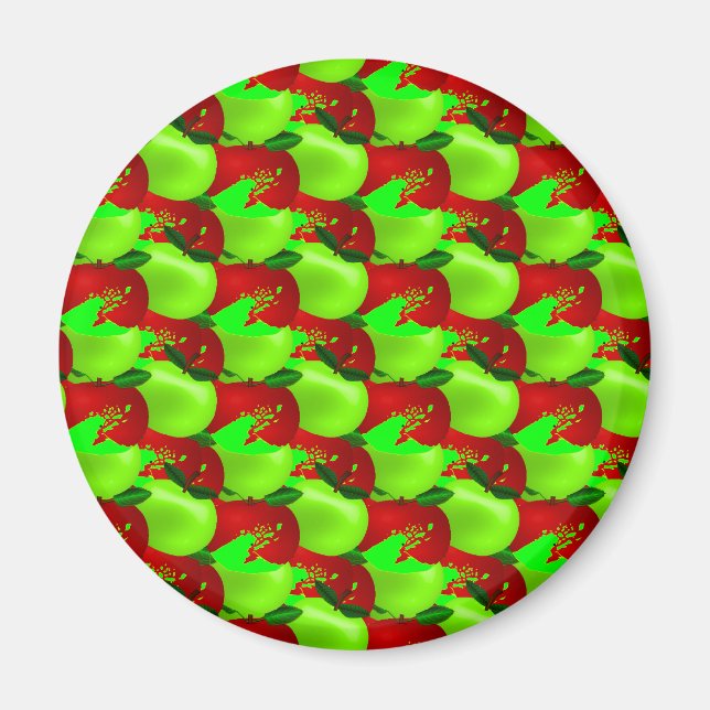 Äpfel Swatch Magnet (Vorne)