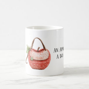 Apfel-Tasche pro Tag Kaffeetasse