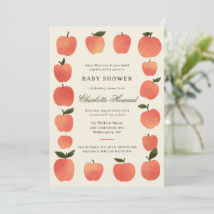 Apfel-Thema Herbst-Ernte-Baby-Party Einladung