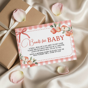 Apfel-Themenbücher für Baby-Beilagekarte Begleitkarte