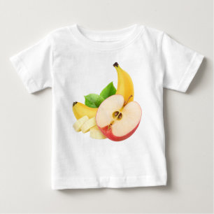 Apfel und Banane Baby T-shirt