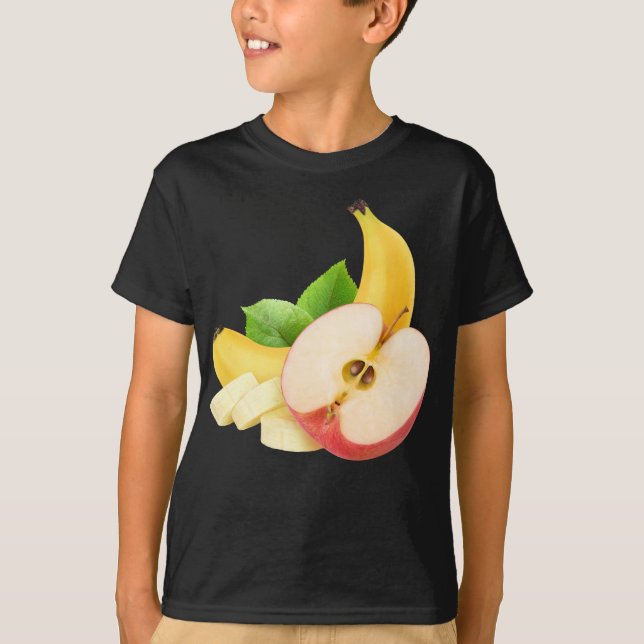 Apfel und Banane T-Shirt (Vorderseite)