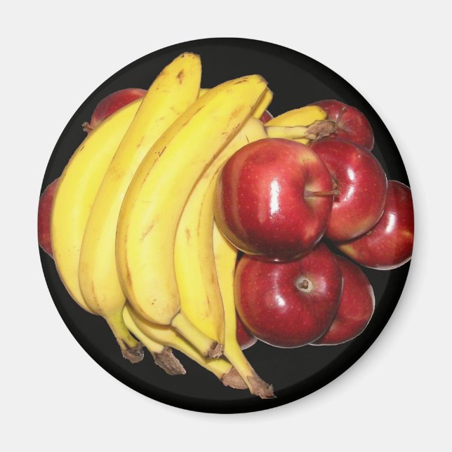 Äpfel und Bananen Magnet (Vorne)