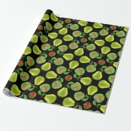 Äpfel und Birnen Geschenkpackung Geschenkpapier