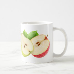 Apfel- und Birnenhalben Tasse