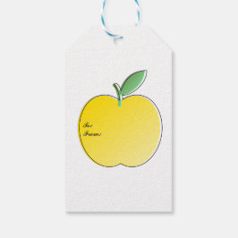 Äpfel und Blätter Geschenkanhänger