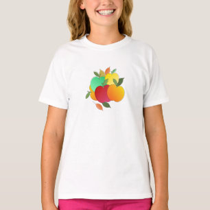 Äpfel und Blätter T-Shirt