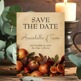Äpfel und Feigen Rustikale Herbsthochzeit Save The Date