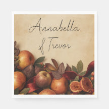 Äpfel und Feigen Rustikaler Herbst Benutzerdefinie