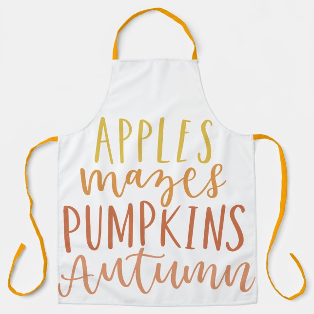 Äpfel und Mazes Schürze (Vorderseite)