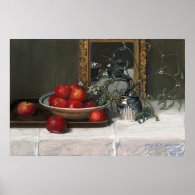 Äpfel und Mistletoe | Lucie R. A. Laridon Poster (Vorne)