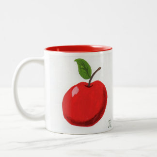 Apfel und Orange von JML Zweifarbige Tasse