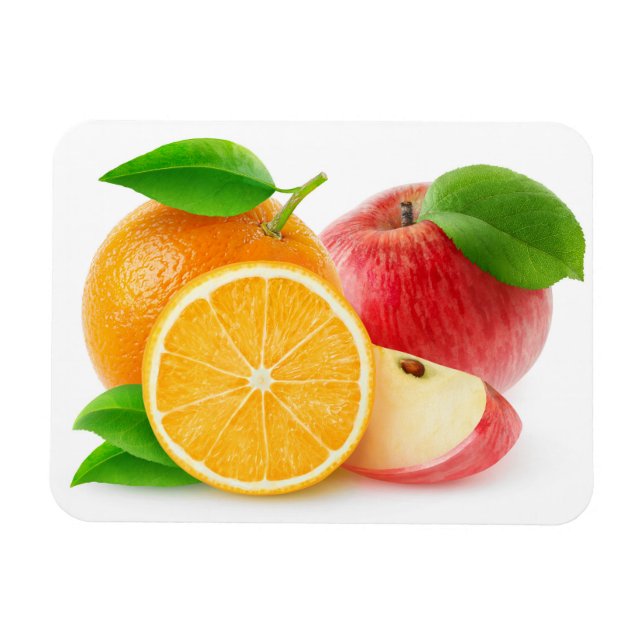Äpfel und Orangen Magnet (Horizontal)