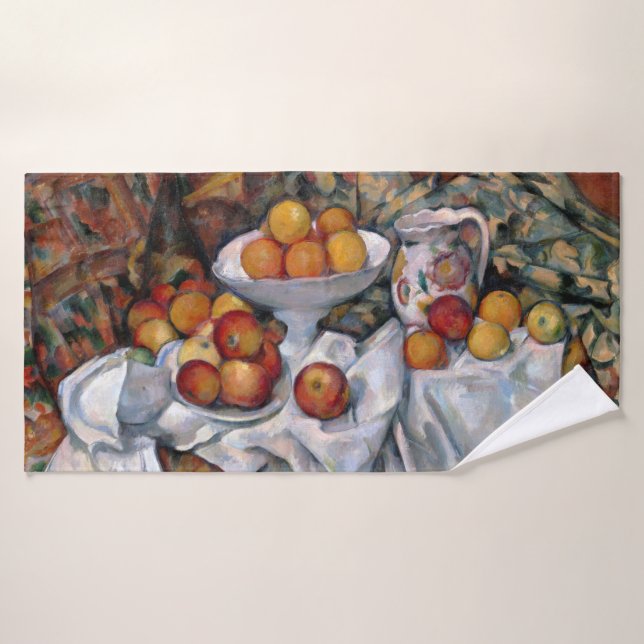 Äpfel und Orangen, Paul Cezanne, 1895-1900 Badehandtuch (Badehandtuch)
