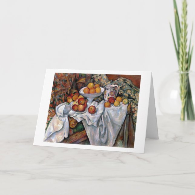 Äpfel und Orangen, Paul Cezanne, 1895-1900 Karte (Vorderseite)
