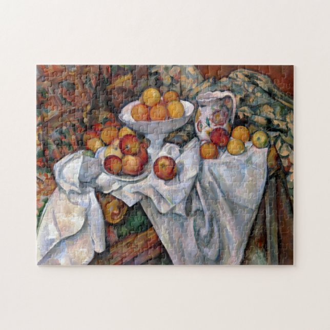 Äpfel und Orangen, Paul Cezanne, 1895-1900 Puzzle (Horizontal)