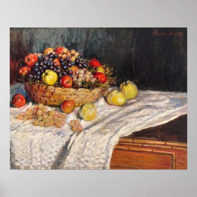 Äpfel und Trauben (1879-1880) von Claude Monet Poster (Vorne)