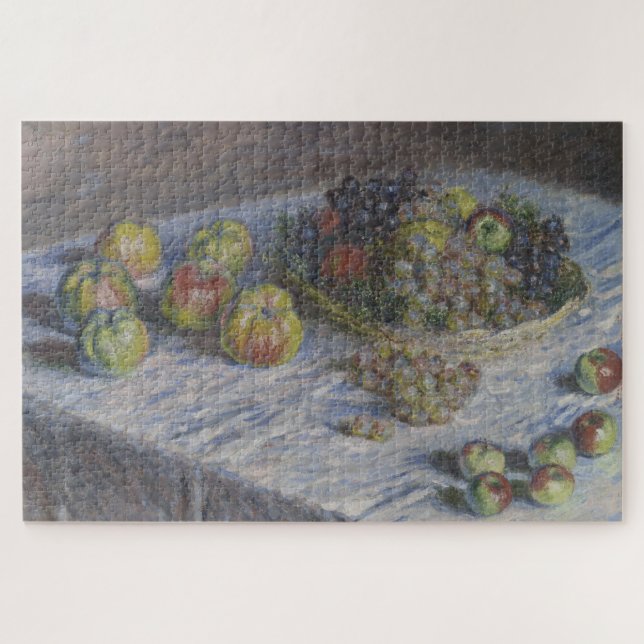 Äpfel und Trauben Vintager Art Puzzle (Horizontal)