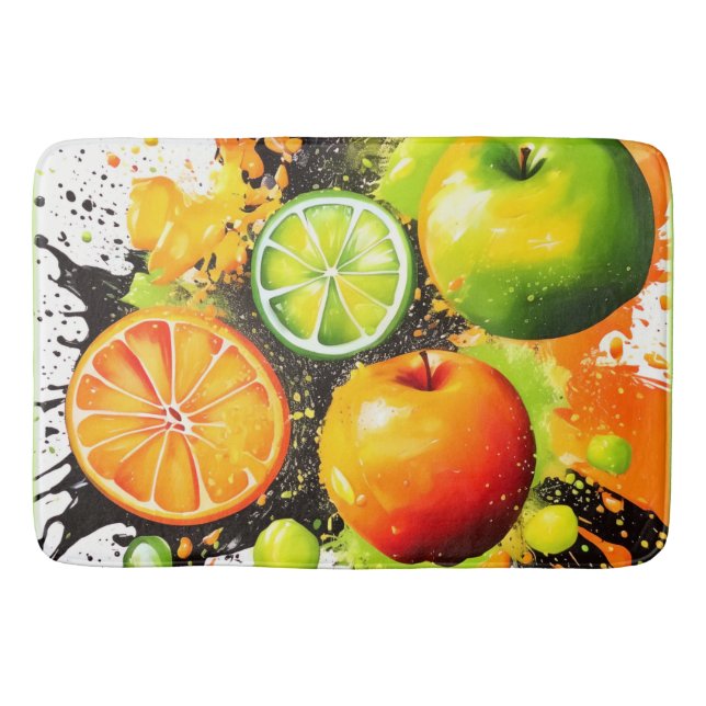 Apfel- und Zitrusbrand Badematte (Vorderseite)