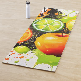 Apfel- und Zitrusbrand Yogamatte