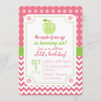 Apfel unserer Augen Einladung zum Geburtstag