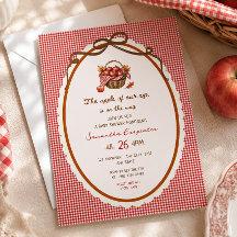 Apfel Unserer Augen Fall-Baby-Shower-Einladung